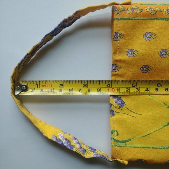 4/$20 Handmade little yellow purple lavender flower fabric bag - Picture 8 of 12